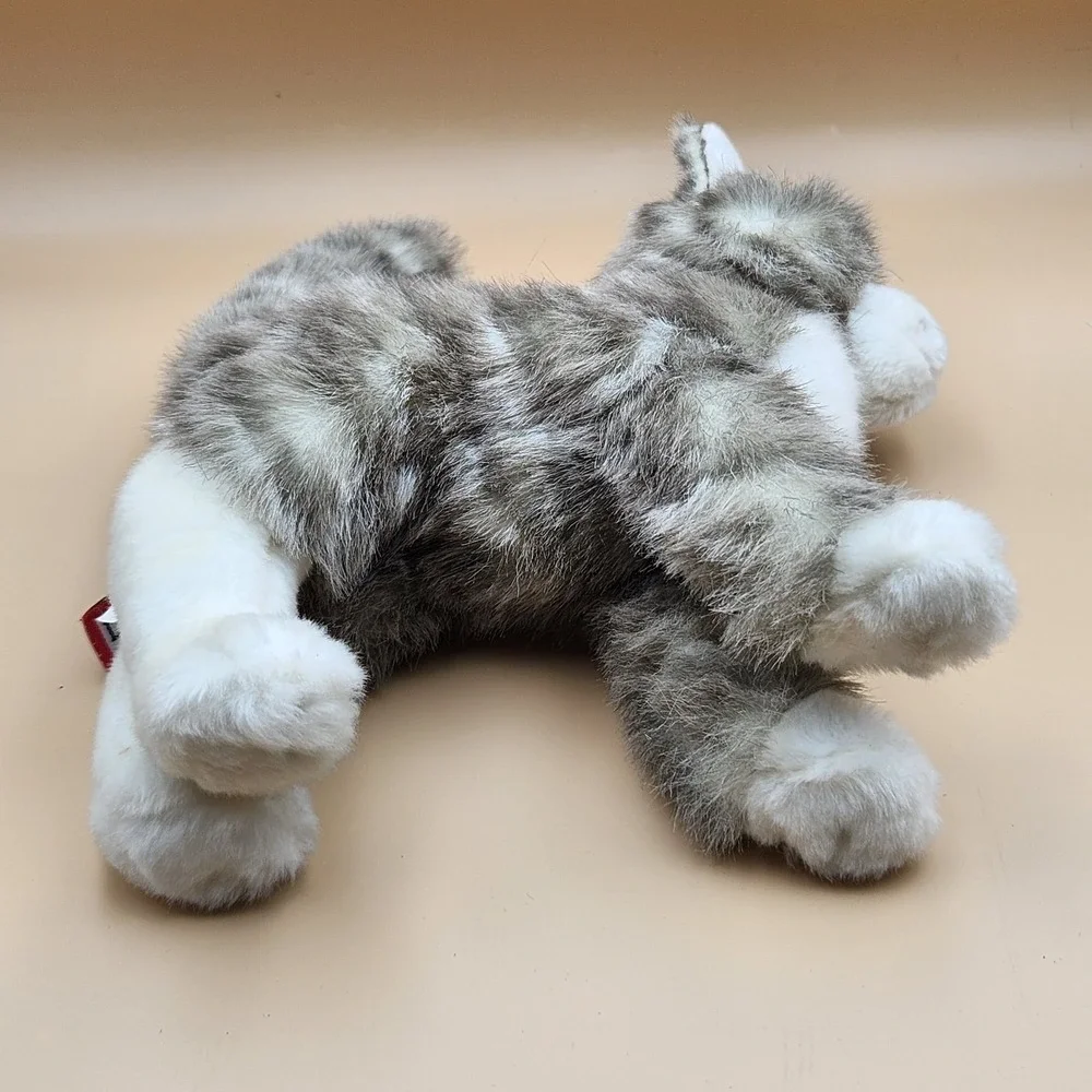 Douglas Cuddle Toy Stuffed Animal Plush Grey White Striped Tabby Cat #1866
